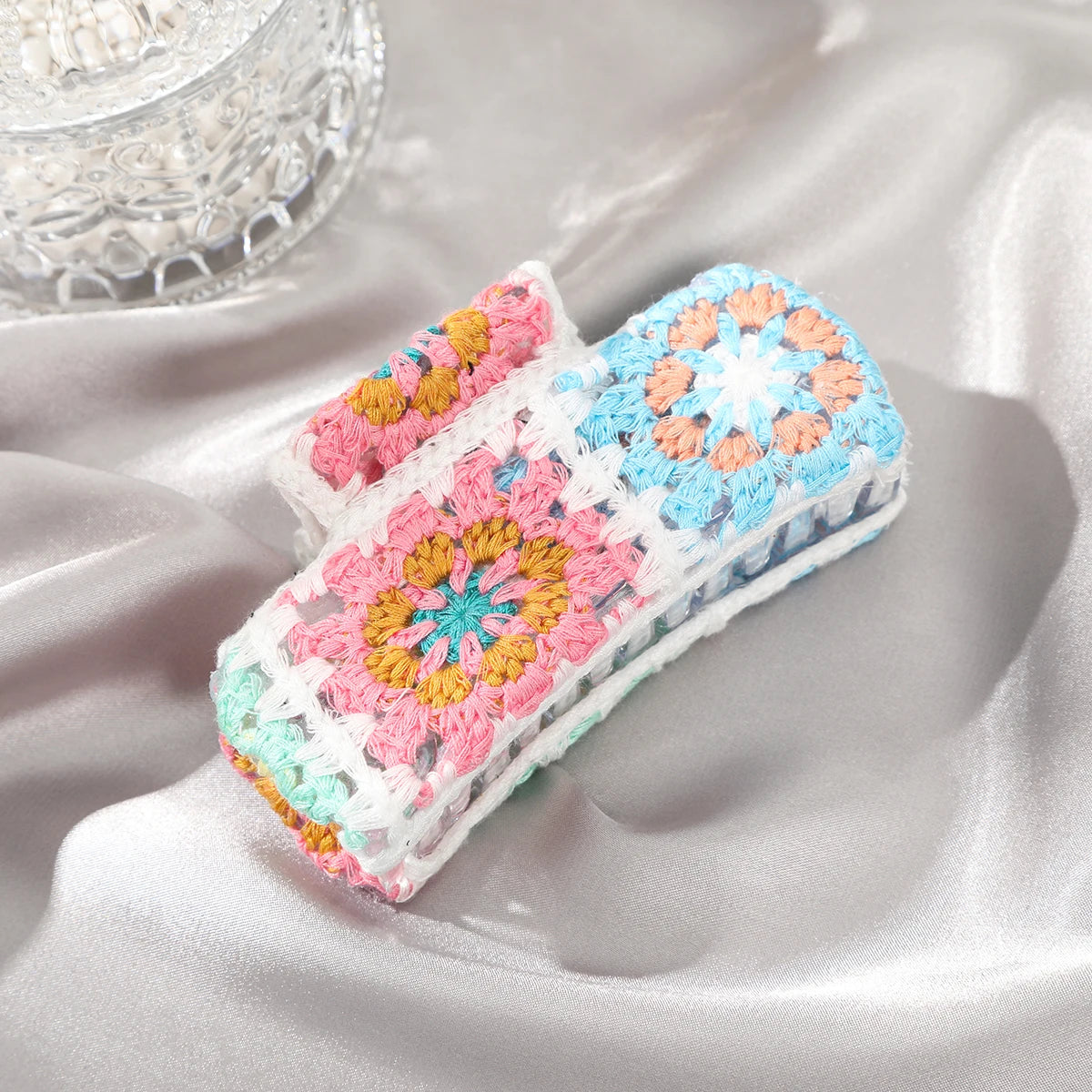 The Little Shoppe: Cottage Core Quilted Hair Claw Clip