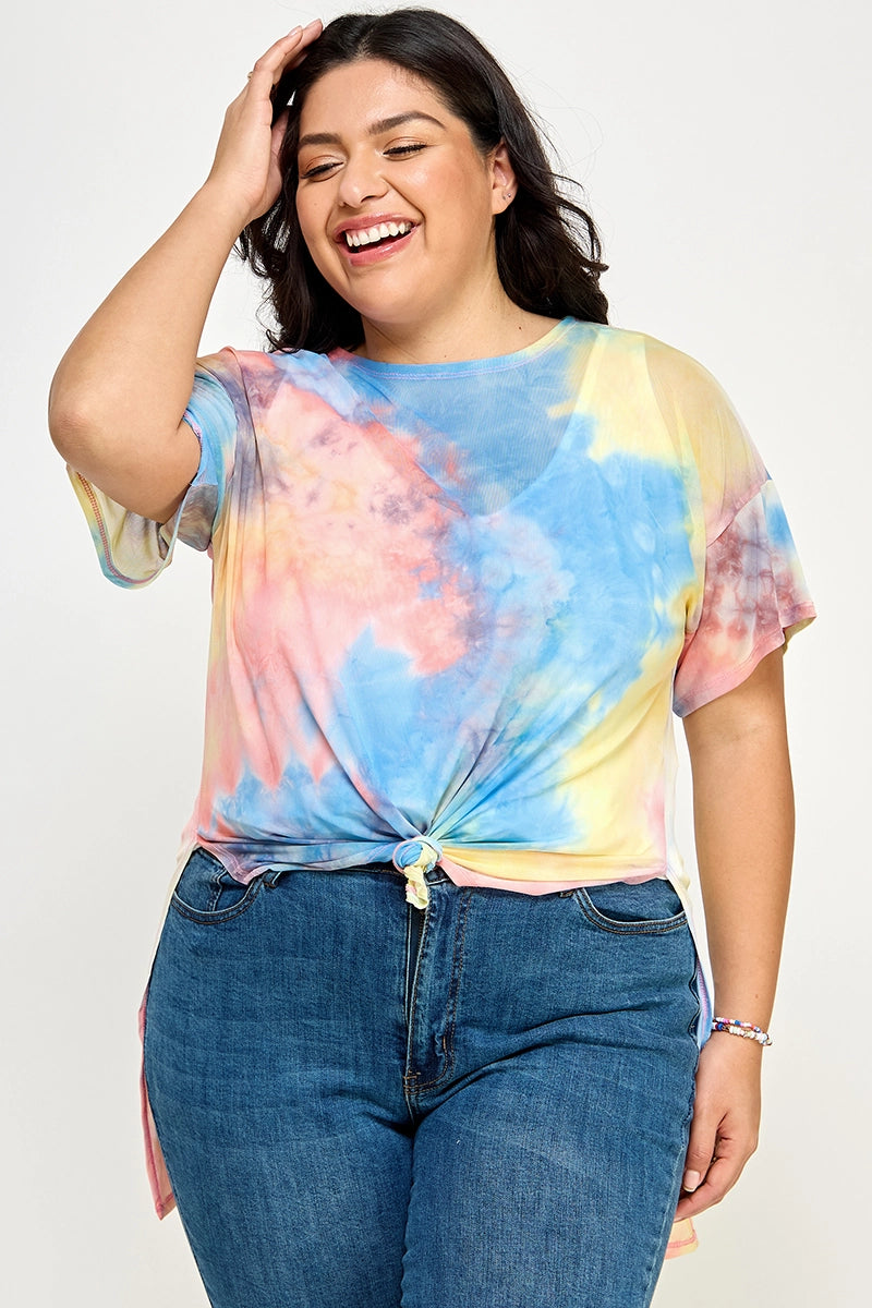 The Little Shoppe: Tie Dye Mesh Tshirt