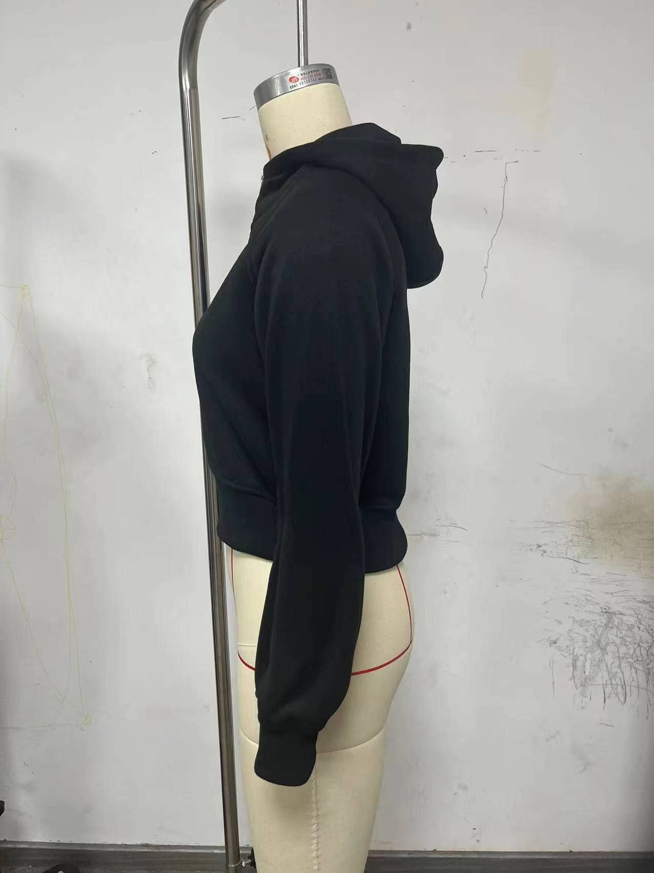 The Little Shoppe: Zip-Up Long Sleeve Casual Hoodie Top