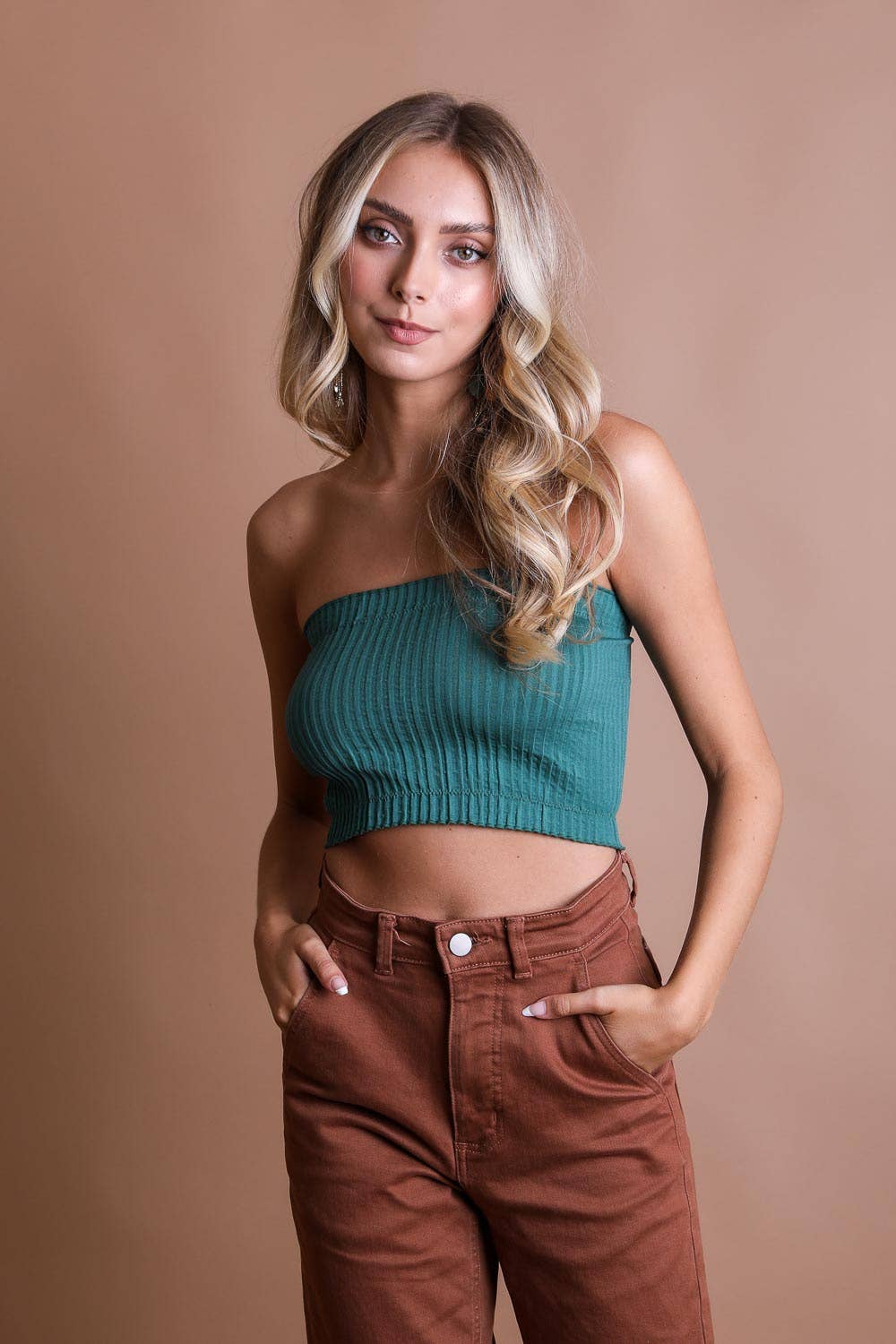 LS Accordion Textured Tube Top - Streetwear Style
