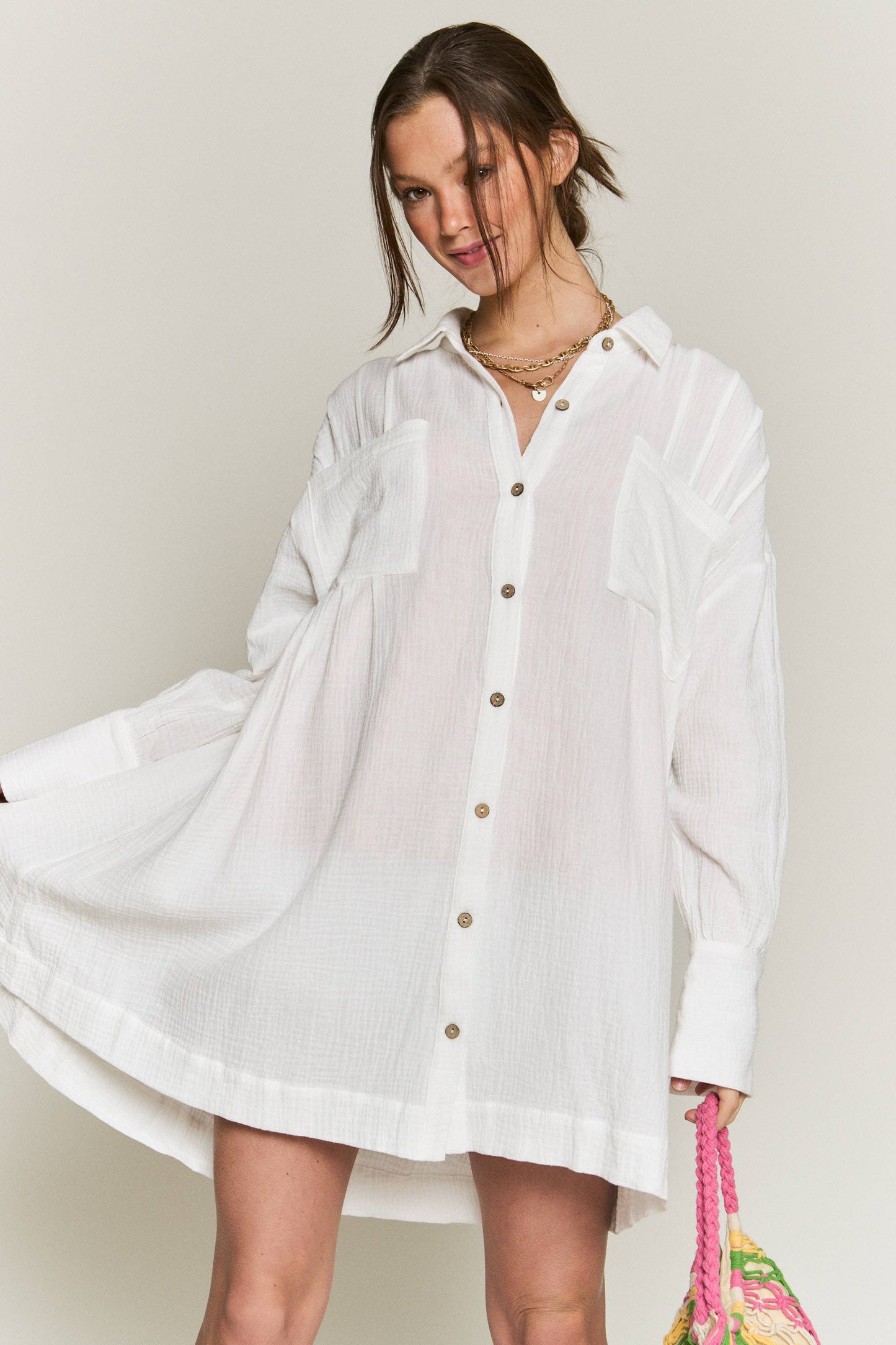 Casual Summer Shirt Dress