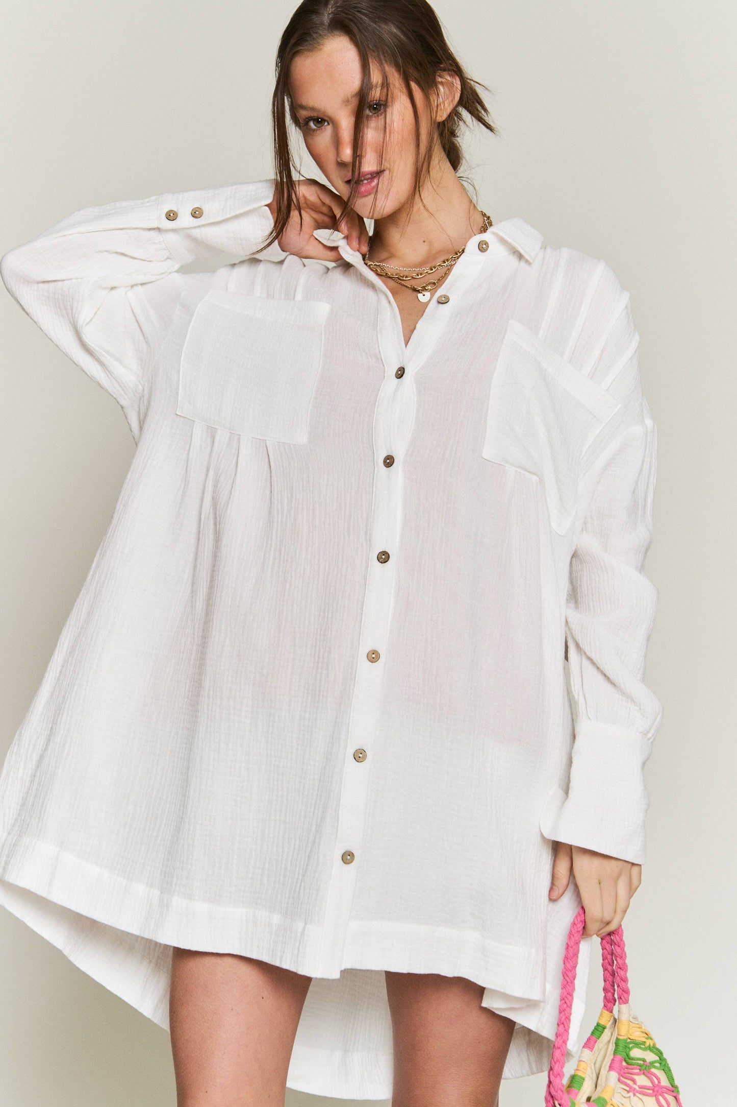 Casual Summer Shirt Dress