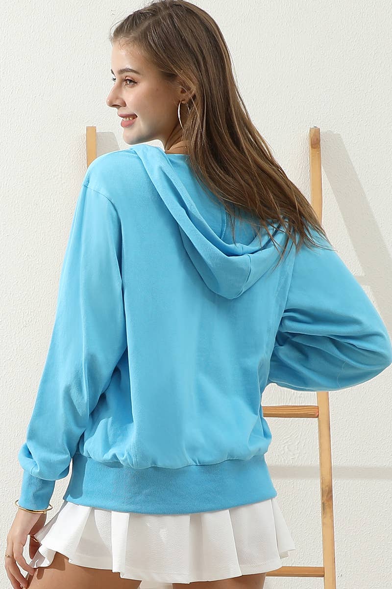 The Little Shoppe: Deep V Neck Hoodie