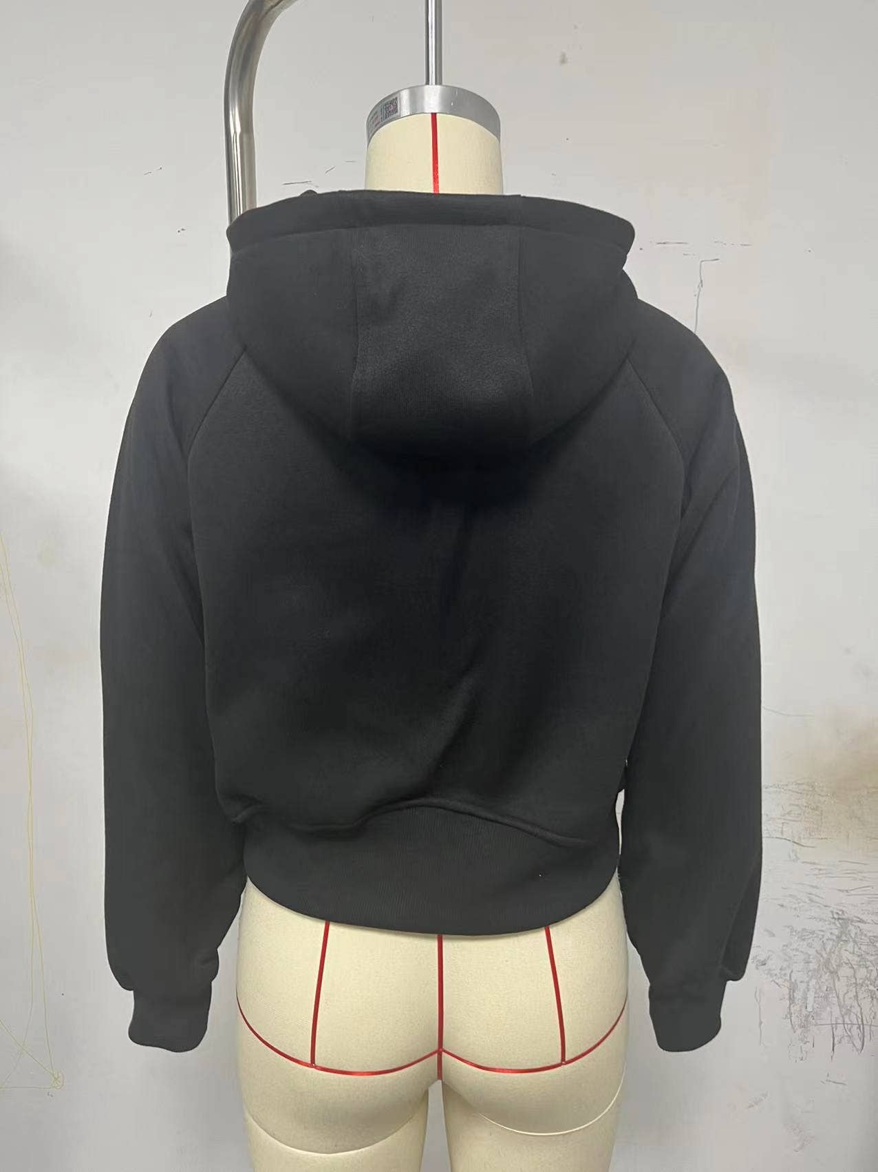The Little Shoppe: Zip-Up Long Sleeve Casual Hoodie Top