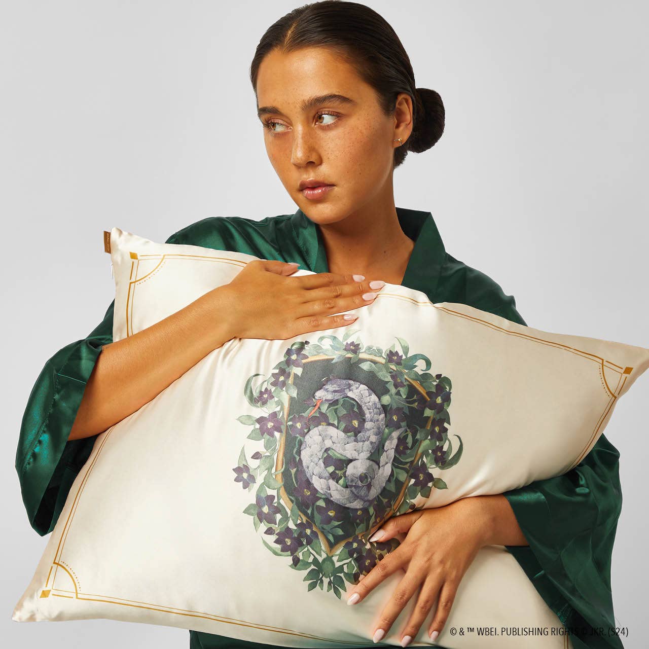 Harry Potter x Kitsch Satin Pillowcase Standard - Slytherin