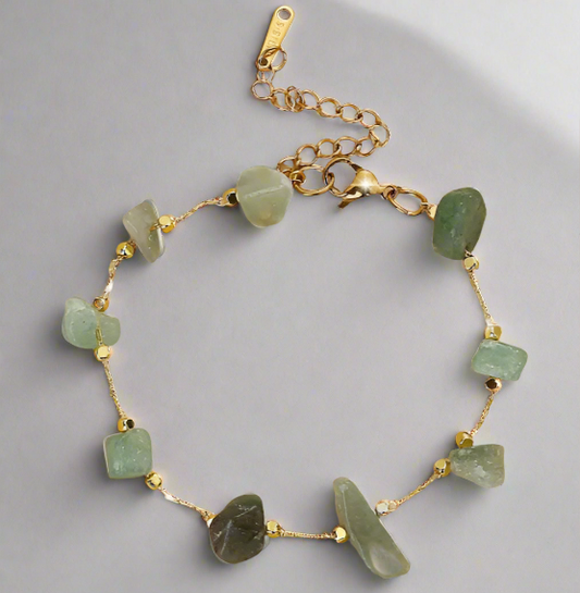 The Little Shoppe: Natural Chip Stone Bead Bracelet