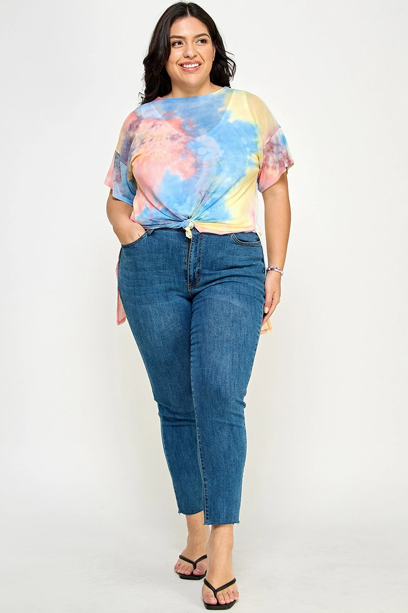 The Little Shoppe: Tie Dye Mesh Tshirt